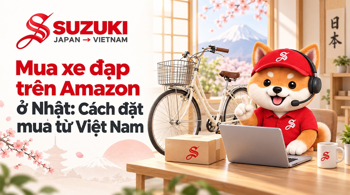 Mua xe đạp trên Amazon ở Nhật: Cách đặt mua từ Việt Nam