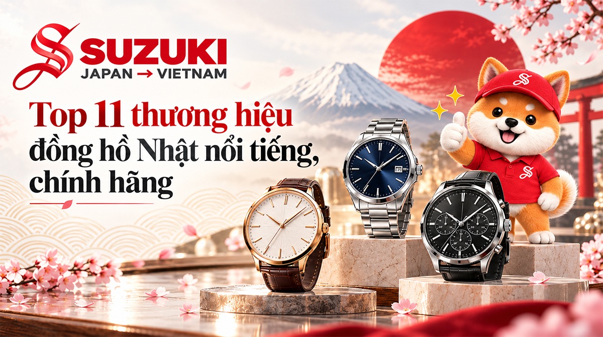 Top 11 thương hiệu đồng hồ Nhật nổi tiếng, chính hãng