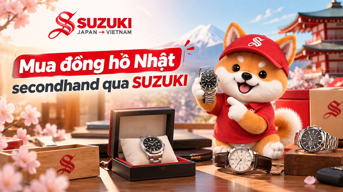 Mua đồng hồ Nhật secondhand qua SUZUKI