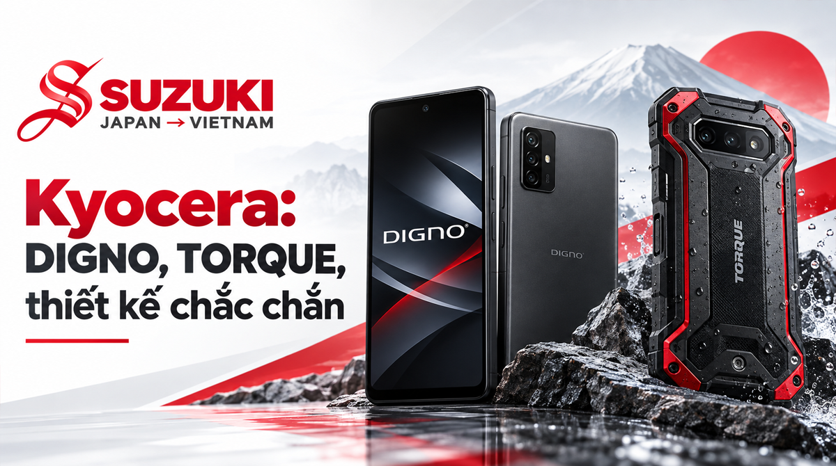 Kyocera: DIGNO, TORQUE, thiết kế chắc chắn