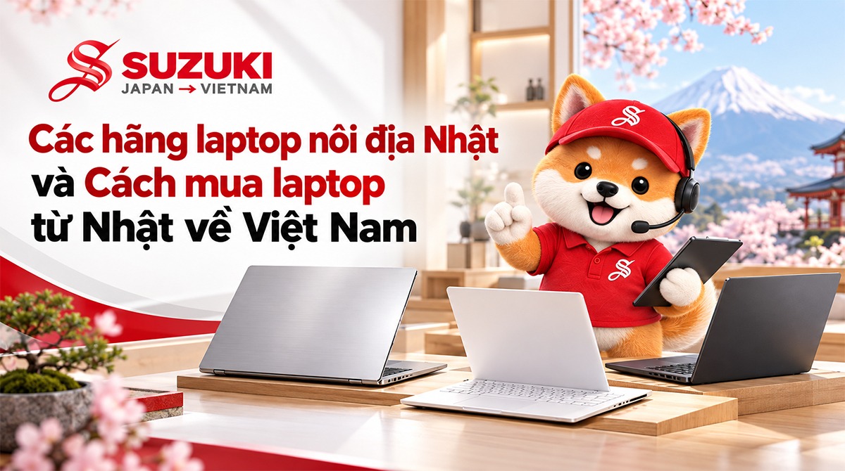 Các hãng laptop nội địa Nhật và Cách mua laptop từ Nhật về Việt Nam