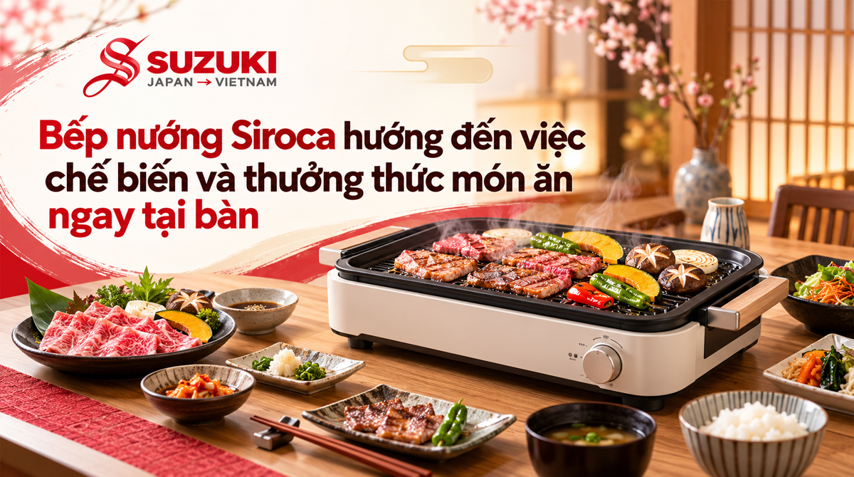 Siroca hướng đến những bữa ăn mà mọi người có thể cùng nướng, nấu và thưởng thức ngay tại bàn.