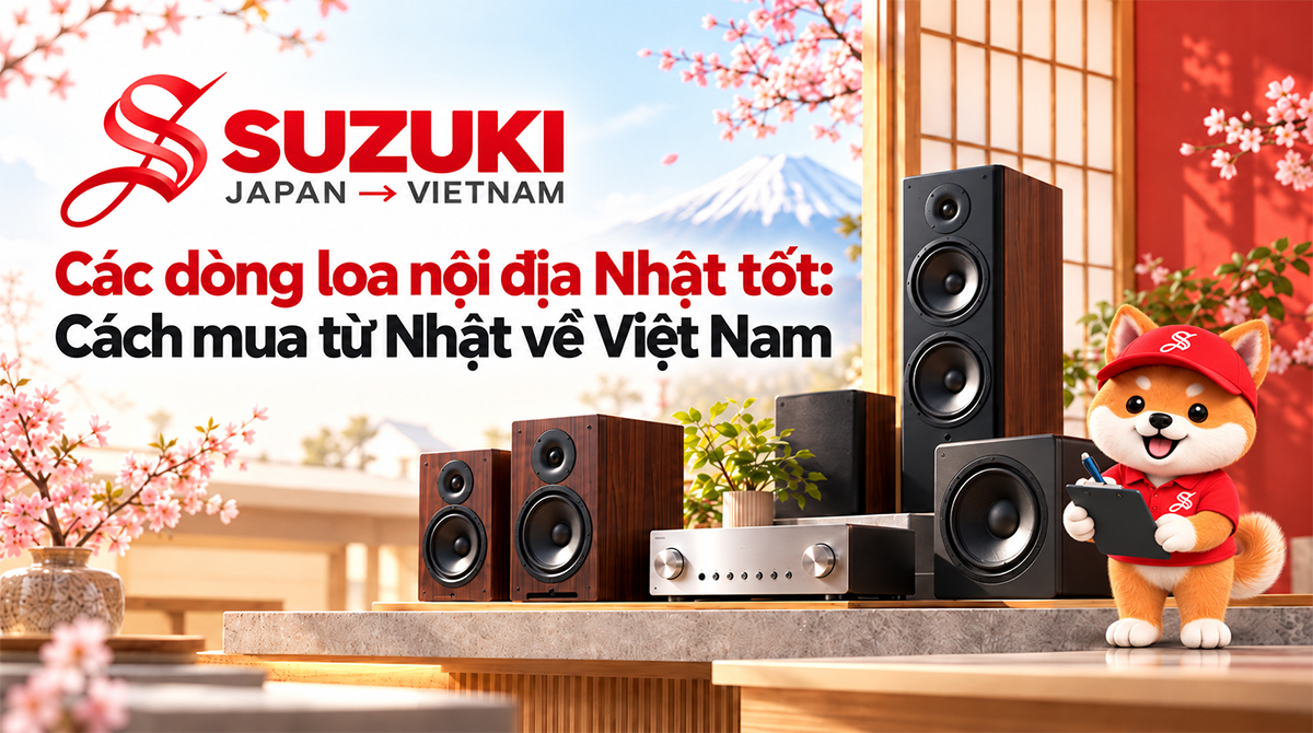 Các dòng loa nội địa Nhật tốt: Cách mua từ Nhật về Việt Nam