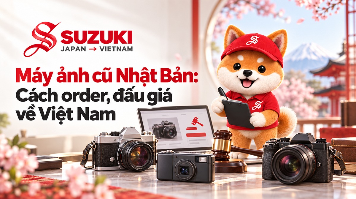 Máy ảnh cũ Nhật Bản: Cách order, đấu giá về Việt Nam