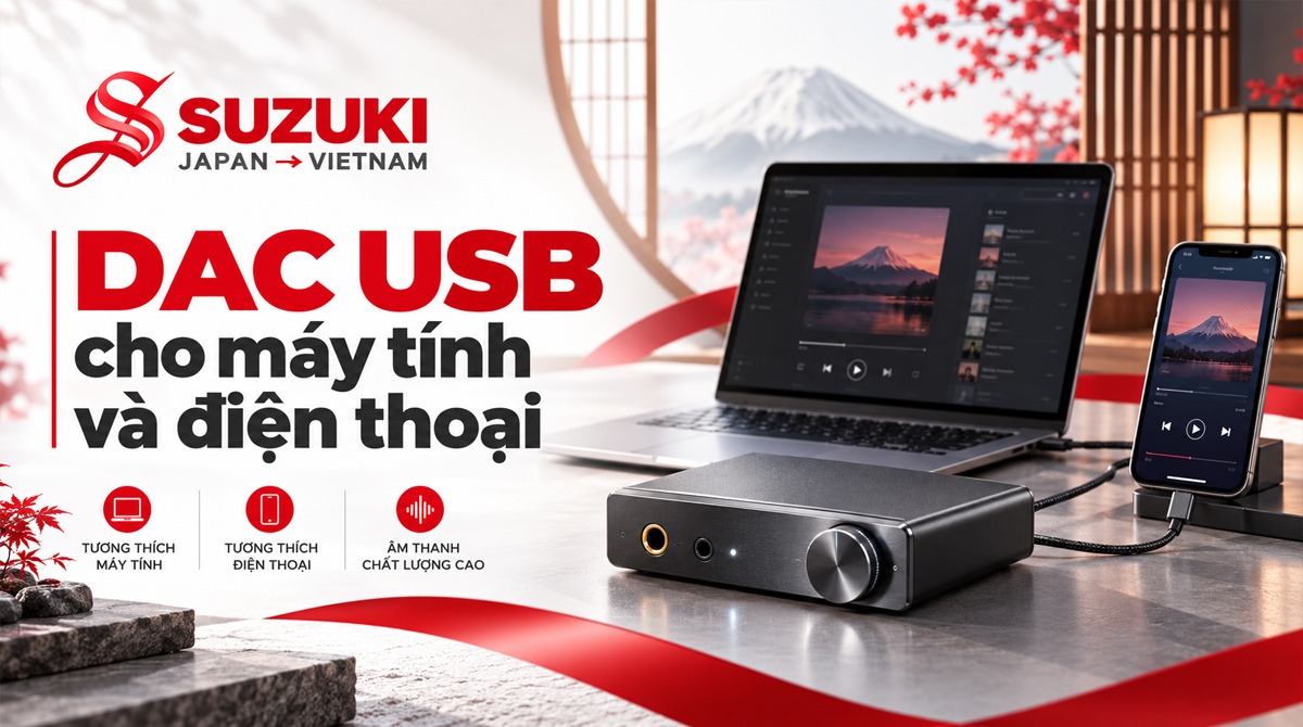 DAC USB cho máy tính và điện thoại
