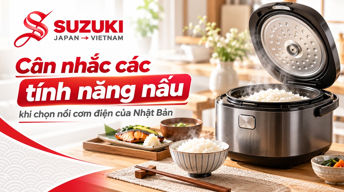 Cân nhắc các tính năng nấu của nồi cơm Nhật